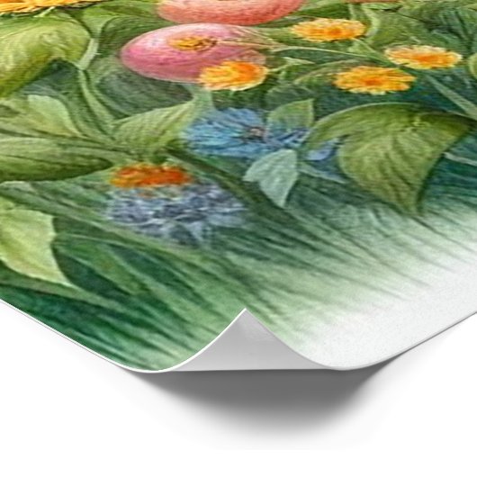 ガーデンスイング風景7 ポスター (角)