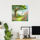 ガーデンスイング(横) 3 ポスター (ホームオフィス)