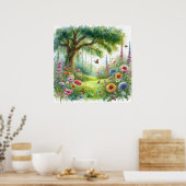 ガーデンスイング（横） 5 ポスター (キッチン)