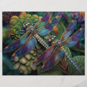 ガーデンスクラップカラフルブック紙のトンボ (正面)