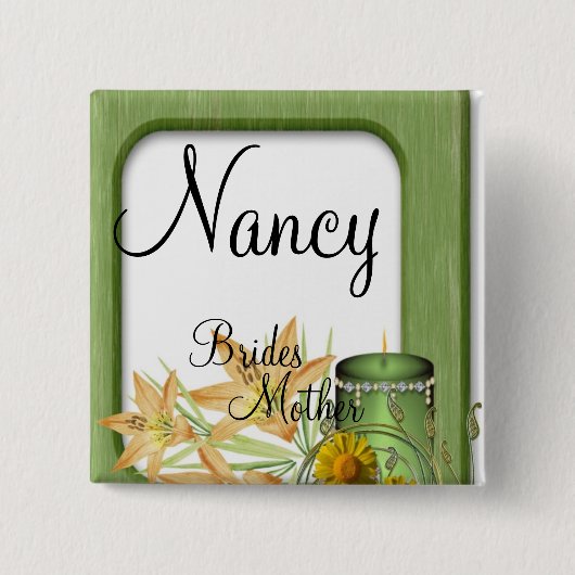 ガーデンスタイリッシュクラシーブドマザー結婚ズ 缶バッジ (正面)