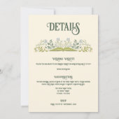 ガーデンストーリーブックフェアリータリー結婚式招待状 招待状 (裏面)