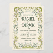 ガーデンストーリーブックフェアリータリー結婚式招待状 招待状 (正面/裏面)