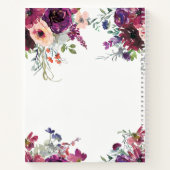 ガーデンスプラッシュフローラブライダルシャワーゲストハウス ノートブック (裏面)