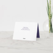 ガーデンスプラッシュモダンフローラ結婚ズ サンキューカード (裏面)