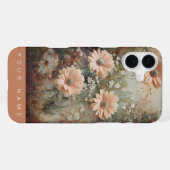 ガーデンスプレンダー ピーチ iPhoneケース (裏面横)