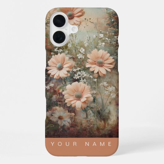 ガーデンスプレンダー ピーチ iPhoneケース (裏面)