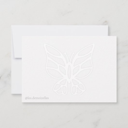 ガーデンスワッグファッショニスタファッションイラストレーション サンキューカード (裏面)