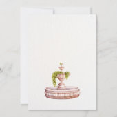 ガーデンスワンのミニマルエレガントブライダルシャワー 招待状 (裏面)