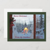 ガーデンズからメリークリスマスウィンターホリデー ポストカード (正面/裏面)