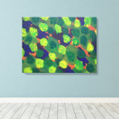 ガーデンズオブグリーンリー抽象芸術アートプリント キャンバスプリント (インサイチュ (ウッドフロア))