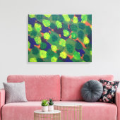 ガーデンズオブグリーンリー抽象芸術アートプリント キャンバスプリント (インサイチュ (リビング))