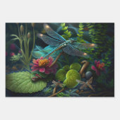 ガーデンズデコペカラフルージのトンボ ラッピングペーパーシート (正面2)