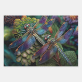 ガーデンズデコペカラフルージのトンボ ラッピングペーパーシート (正面)