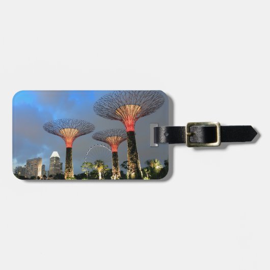 ガーデンズバイザベイシンガポールスーパーツリーグローブ ラゲッジタグ (正面横)