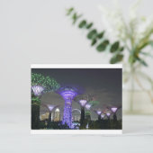 ガーデンズバイザベイスーパーツリーグローブのライトショー ポストカード (スタンド正面)