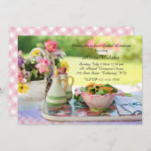 ガーデンセッティングランチョン招待状 招待状 (正面/裏面)