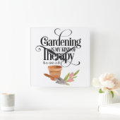 ガーデンセラピー植物ウォールクロック スクエア壁時計 (ホーム)