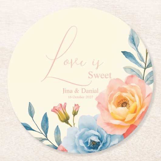 ガーデンセレナーデ ラウンドペーパーコースター (正面)