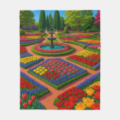 ガーデンセレニティ – 春ビベス フリースブランケット (正面)