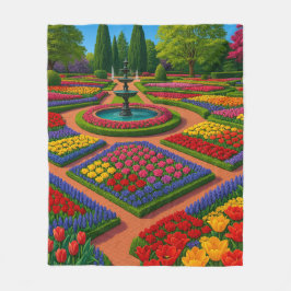 ガーデンセレニティ – 春ビベス フリースブランケット