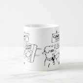 ガーデンセンターのアクション格言 コーヒーマグカップ (中央)