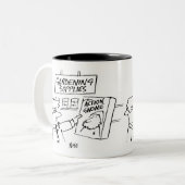 ガーデンセンターのアクション格言 ツートーンマグカップ (正面左)