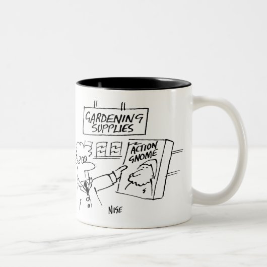 ガーデンセンターのアクション格言 ツートーンマグカップ (右)