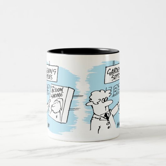 ガーデンセンターのアクション格言 ツートーンマグカップ (中央)