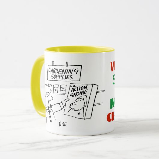 ガーデンセンターのアクション格言 マグカップ (正面左)