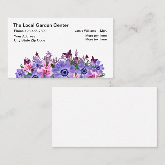 ガーデンセンターアンドガーデナー 名刺 (正面/裏面)