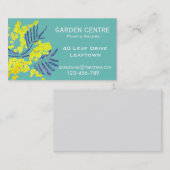 ガーデンセンターオーストラリアのガラガラの植物と木 名刺 (正面/裏面)