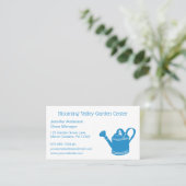 ガーデンセンターガーデニング水飲み缶 名刺 (スタンド正面)