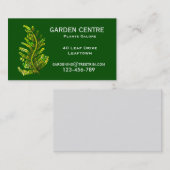 ガーデンセンターシダの葉の植物 名刺 (正面/裏面)