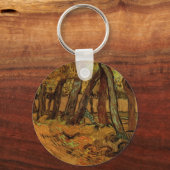 ガーデンセントポールホスピタル姿バイビンセントバンゴッホ キーホルダー (正面)