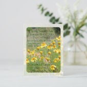 ガーデンセール招待状 インビテーションポストカード (スタンド正面)