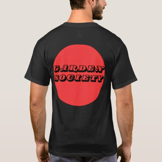 ガーデンソサエティ - レッドロゴ Tシャツ (裏面)