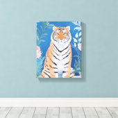 ガーデンタイガー キャンバスプリント (インサイチュ (ウッドフロア))