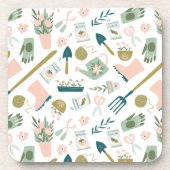 ガーデンタイムコルクで覆われたコースター コースター (正面)