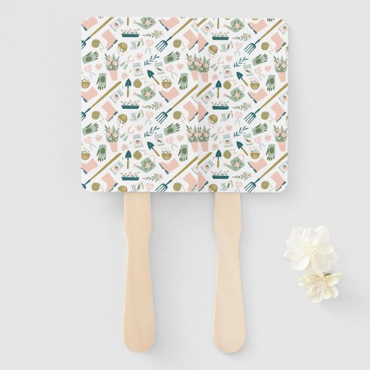 ガーデンタイムハンドファン ハンドファン (正面&裏面)