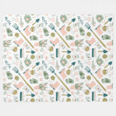 ガーデンタイムフリースブランケット フリースブランケット (正面(横))