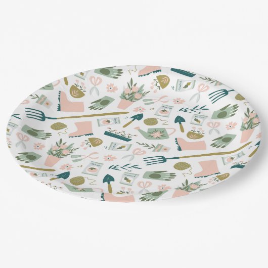 ガーデンタイム紙プレート ペーパープレート (アングル)