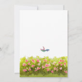 ガーデンダイニングテーブル ナチュラルウェディング 招待状 (裏面)