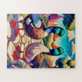 ガーデンダックス子供たち ジグソーパズル (横)