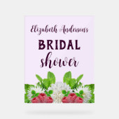 ガーデンダリアのブライズシャワー アクリルサイン (正面)