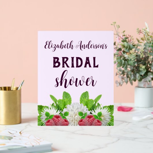 ガーデンダリアのブライズシャワー アクリルサイン (ウェディング)