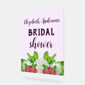 ガーデンダリアのブライズシャワー アクリルサイン (傾斜)