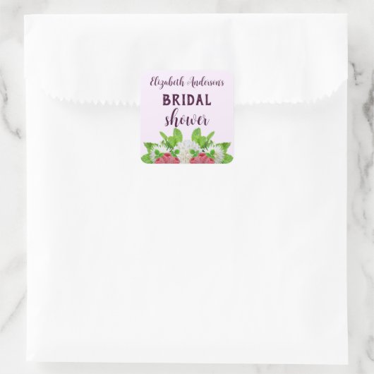 ガーデンダリアのブライズシャワー スクエアシール (バッグ)