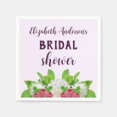 ガーデンダリアのブライズシャワー スタンダードカクテルナプキン (正面)