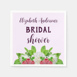 ガーデンダリアのブライズシャワー スタンダードカクテルナプキン